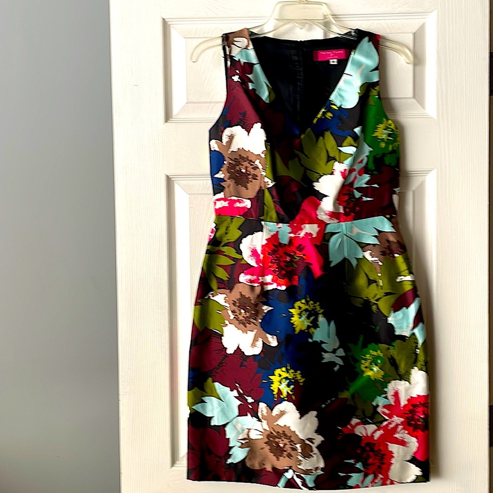 Brand new never worn Trina Turk silk multi color dress
